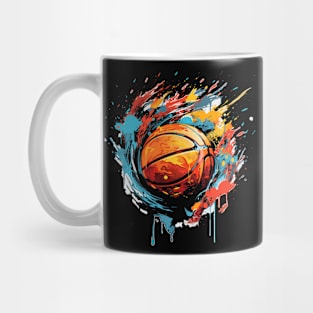 Basketball Lover Splash Graffiti Art Design Mug